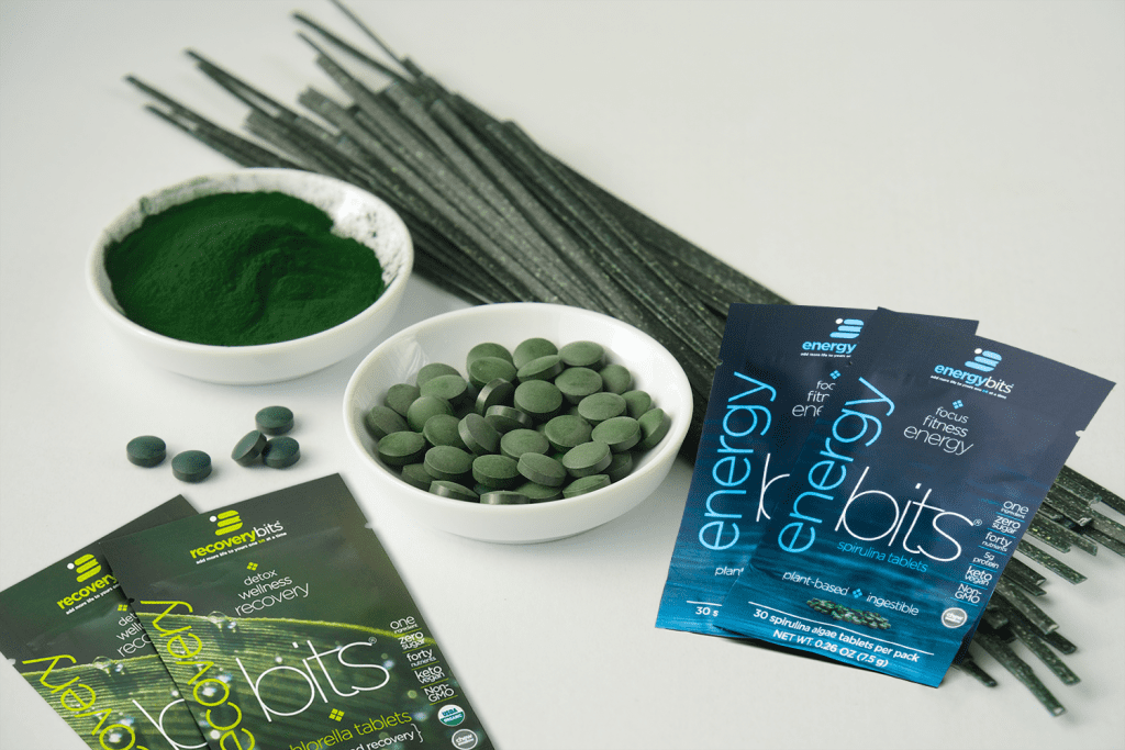 Green spirulina pasta with ENERGYbits