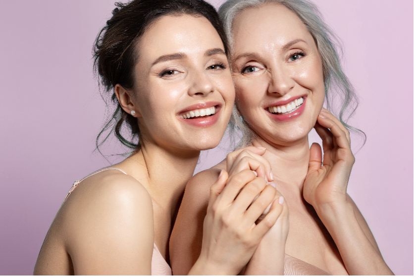 younger woman and older woman